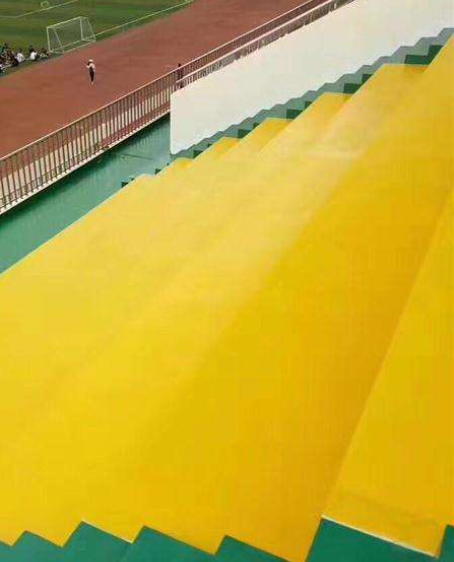 华池球场台阶翻新修补改造
